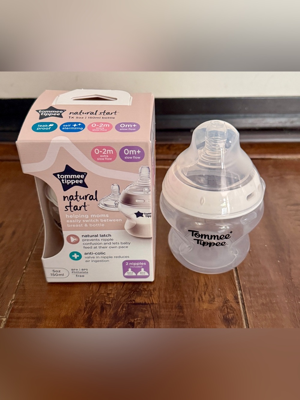 Tommee Tippee Natural Start Clear baby Bottle - 5oz (150ml)